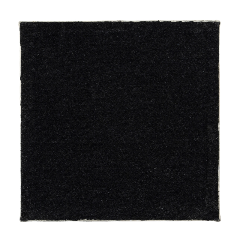 Bowery Hill Transitional White Hair on Hide with Silver Spots Ottoman