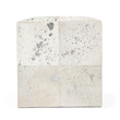 Bowery Hill Transitional White Hair on Hide with Silver Spots Ottoman