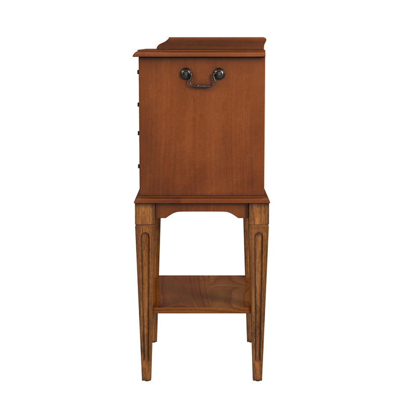 Bowery Hill Traditional styled Wood 4-Drawer Brown Finish Chest