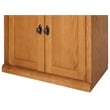 Bowery Hill Transitional Brown Oxford Wood Bookcase With Lower Doors Natural