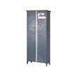 Bowery Hill Open Wood Bookcase Bookcase in Blue