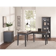 Bowery Hill Open Wood Bookcase Bookcase in Blue