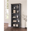 Bowery Hill Open Wood Bookcase Bookcase in Blue