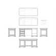 Bowery Hill Executive L-Desk & Return With Solid Wood Plank Top Brown