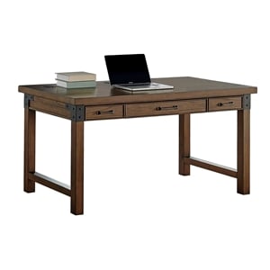 Bowery Hill Farmhouse Rustic Wood Writing Desk Writing Table Office Desk - Brown