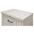 Bowery Hill Farmhouse Wood Lateral File With Locking File Drawer in White