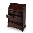 Bowery Hill Wood Cherry Finish Traditional Drop Front Secretary in
