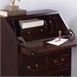 Bowery Hill Wood Cherry Finish Traditional Drop Front Secretary in