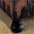 Bowery Hill Modern Wood Top Brown Finish Wood Trunk Coffee Table