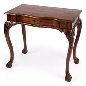 bowery hill wood traditional writing desk in vintage oak finish