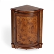 Bowery Hill Transitional End Table Coffee Accent Table Triangle in Wood - Brown