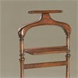 Bowery Hill Modern Solid Wood Valet Stand in Distressed Brown
