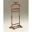 Bowery Hill Modern Solid Wood Valet Stand in Distressed Brown