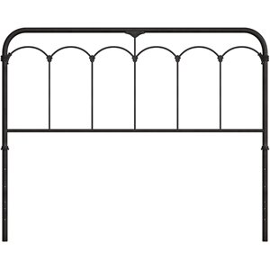 full metal farmhouse headboard (duo panel) - frame not included in black finish
