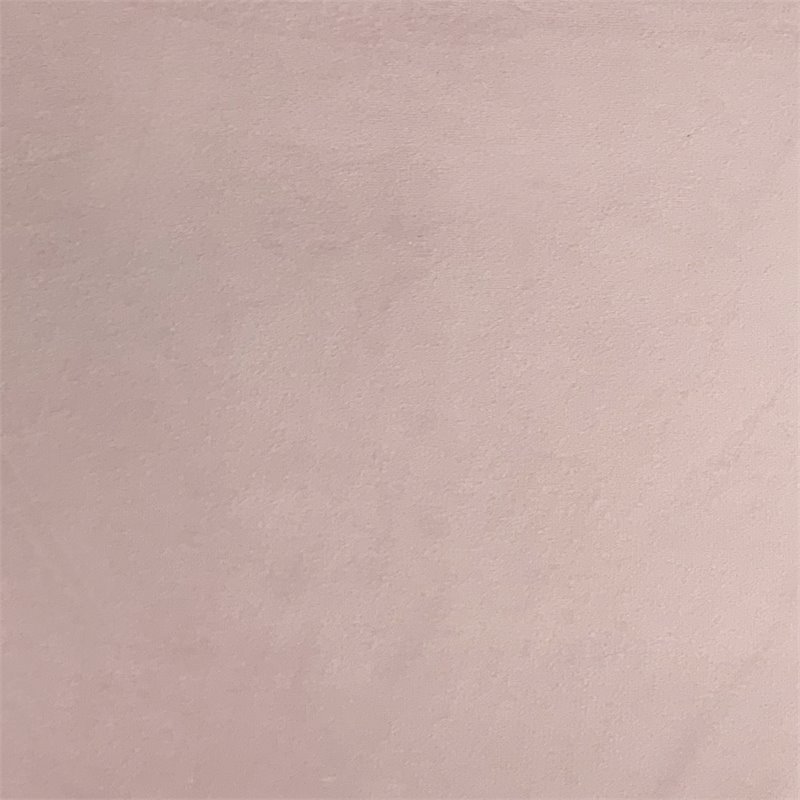 Bowery Hill Contemporary Wood/Fabric Vanity Stool in Pink Finish