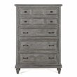 Bowery Hill Modern Wood 5 Drawer Chest in Dovetail Gray Finish