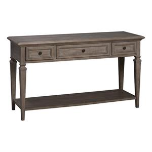 Bowery Hill Traditional Wood Gray Finish Rectangular Sofa Table