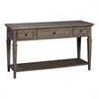Bowery Hill Traditional Wood Gray Finish Rectangular Sofa Table