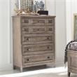 Bowery Hill Traditional styled Wood Drawer Chest in Brown Finish