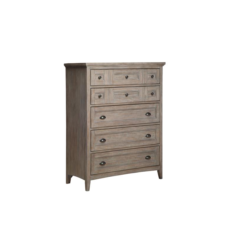 Bowery Hill Traditional styled Wood Drawer Chest in Brown Finish