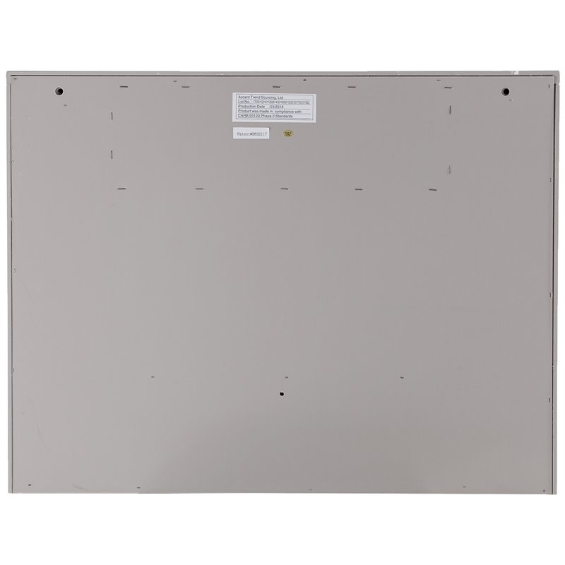 Bowery Hill Modern Wooden Wall Mounted Laptop Desk in Gray Finish