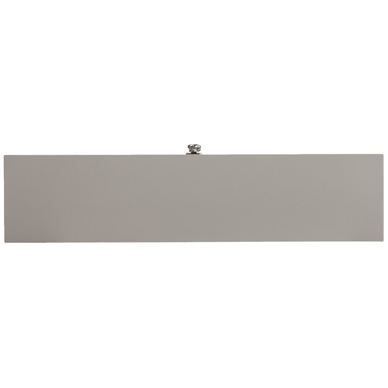 Bowery Hill Modern Wooden Wall Mounted Laptop Desk in Gray Finish