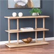 Bowery Hill Modern Geometric Console Table in Natural Finish