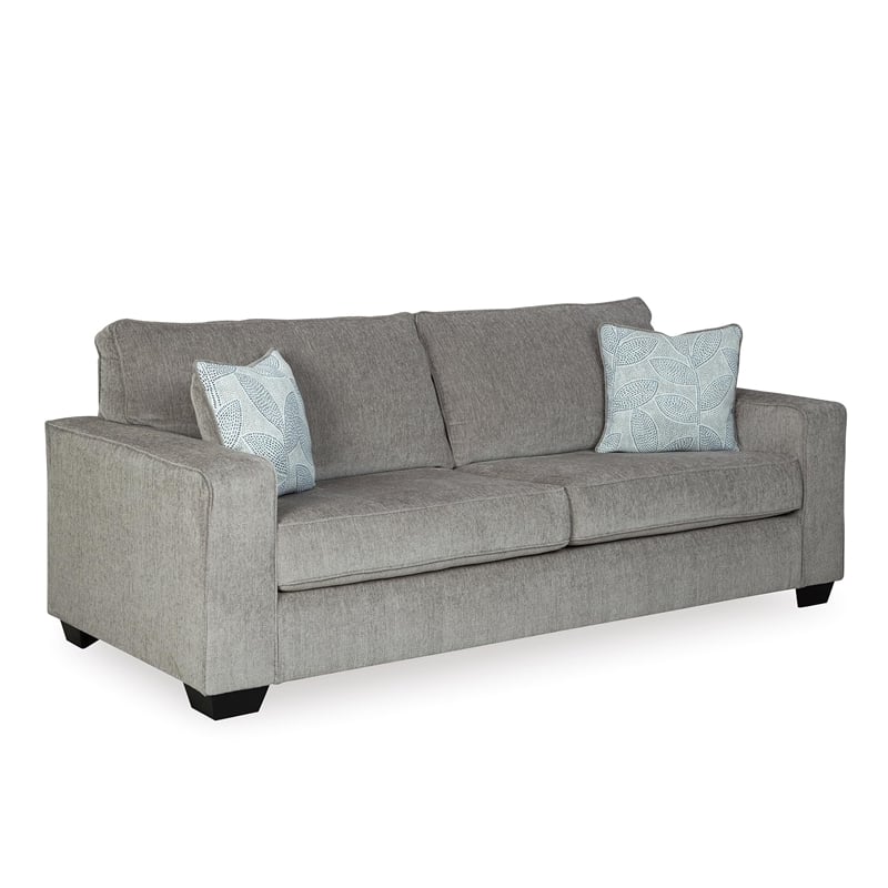 Bowery Hill Modern / Contemporary Fabric Sofa in Gray Finish