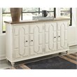 Bowery Hill Modern / Contemporary Wood Off White Accent Cabinet
