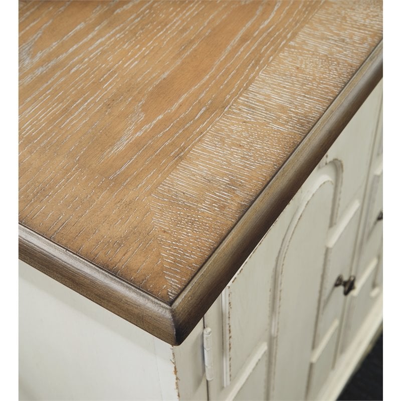 Bowery Hill Modern / Contemporary Wood Off White Accent Cabinet