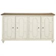 Bowery Hill Modern / Contemporary Wood Off White Accent Cabinet