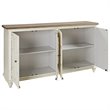 Bowery Hill Modern / Contemporary Wood Off White Accent Cabinet