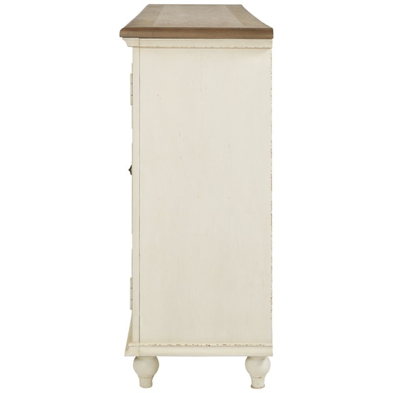 Bowery Hill Modern / Contemporary Wood Off White Accent Cabinet