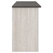 Bowery Hill Modern / Contemporary Glass White Finish 60