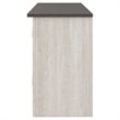 Bowery Hill Modern / Contemporary Glass White Finish 60