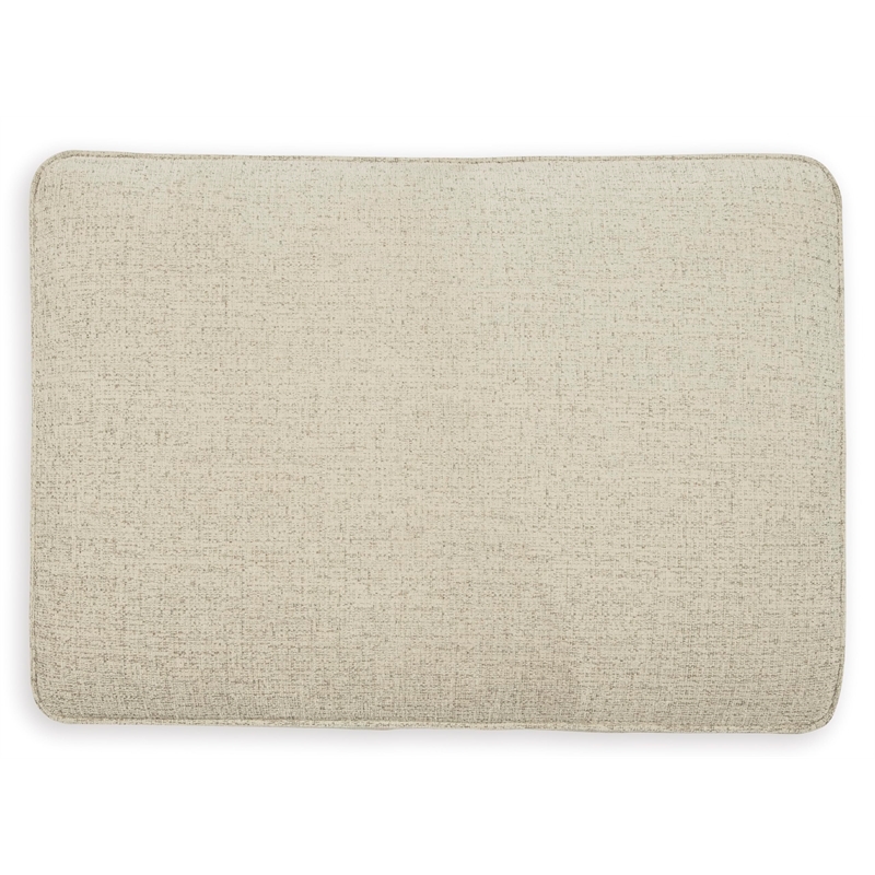 Bowery Hill Modern / Contemporary Fabric Beige Finish Ottoman