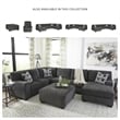 Bowery Hill Contemporary Fabric Gray Oversized Accent Ottoman