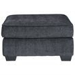 Bowery Hill Contemporary Fabric Gray Oversized Accent Ottoman