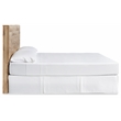Bowery Hill Contemporary Wood King Panel Headboard in Tan/Golden Rustic