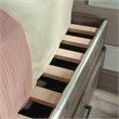 Bowery Hill Modern Engineered Wood Twin Mates Bed in Pebble Pine