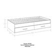 Bowery Hill Modern Engineered Wood Twin Mates Bed in Pebble Pine