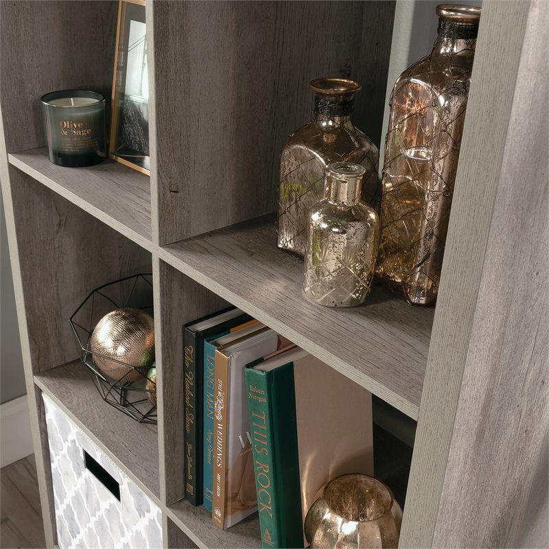 Bowery Hill Modern Engineered Wood 8-Cube Organizer in Mystic Oak