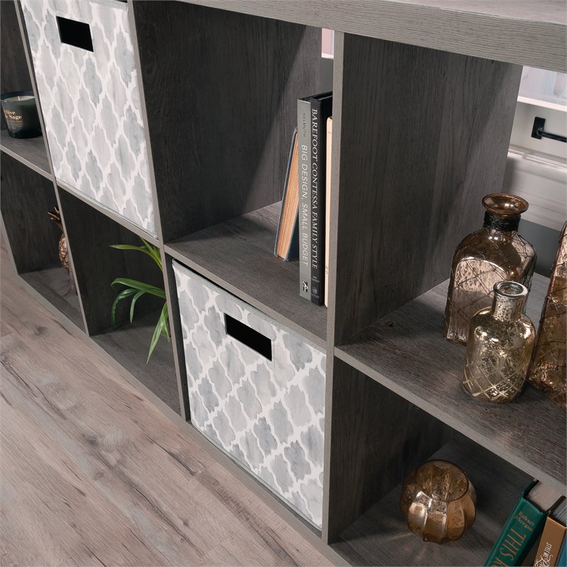 Bowery Hill Modern Engineered Wood 8-Cube Organizer in Mystic Oak