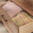 Bowery Hill 3-Drawer Farmhouse Engineered Wood Chest in Brown