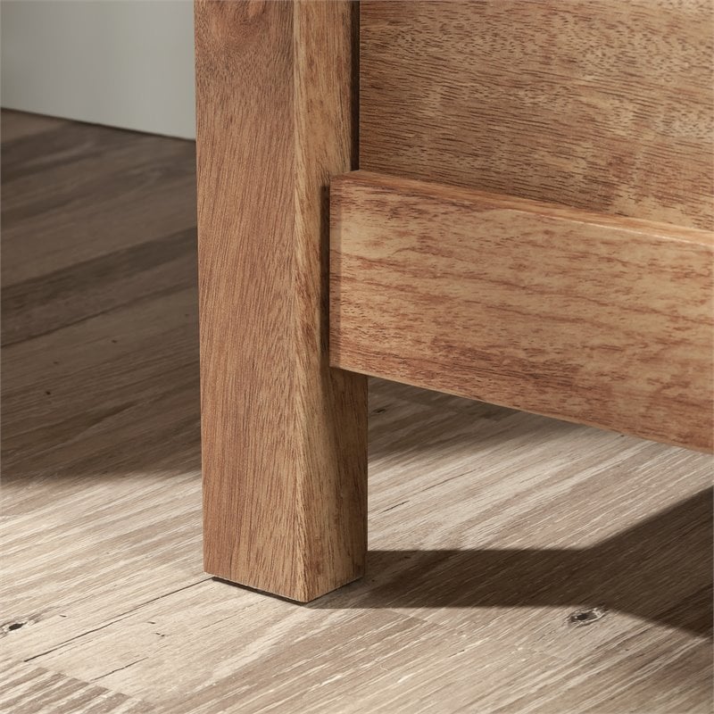 Bowery Hill 3-Drawer Farmhouse Engineered Wood Chest in Brown