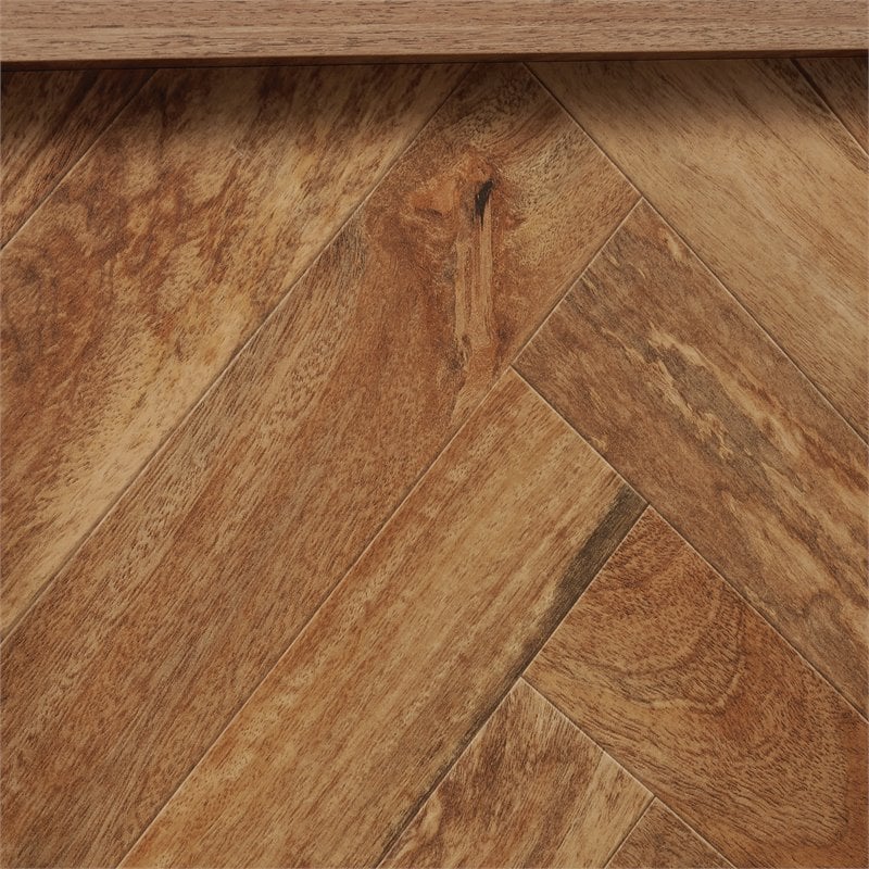 Bowery Hill 3-Drawer Farmhouse Engineered Wood Chest in Brown