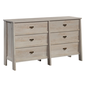 bowery hill modern engineered wood 6 drawer dresser