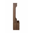 Bowery Hill Wood Hall Tree and Shoe Bench in Dark Walnut Finish