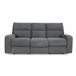 Bowery Hill Contemporary Fabric Power Sofa in Bizmark Gray