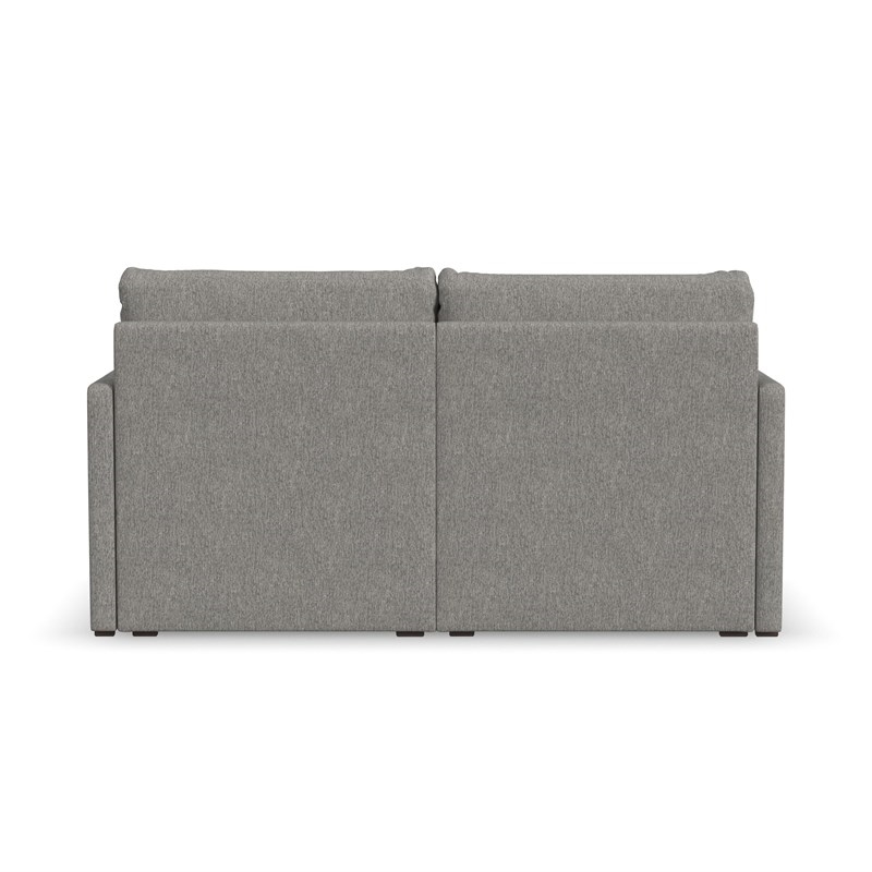 Bowery Hill Modern Gray Finish Loveseat with Performance Fabric
